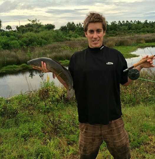 Bowfin caught on fly before moving to Gainesville 