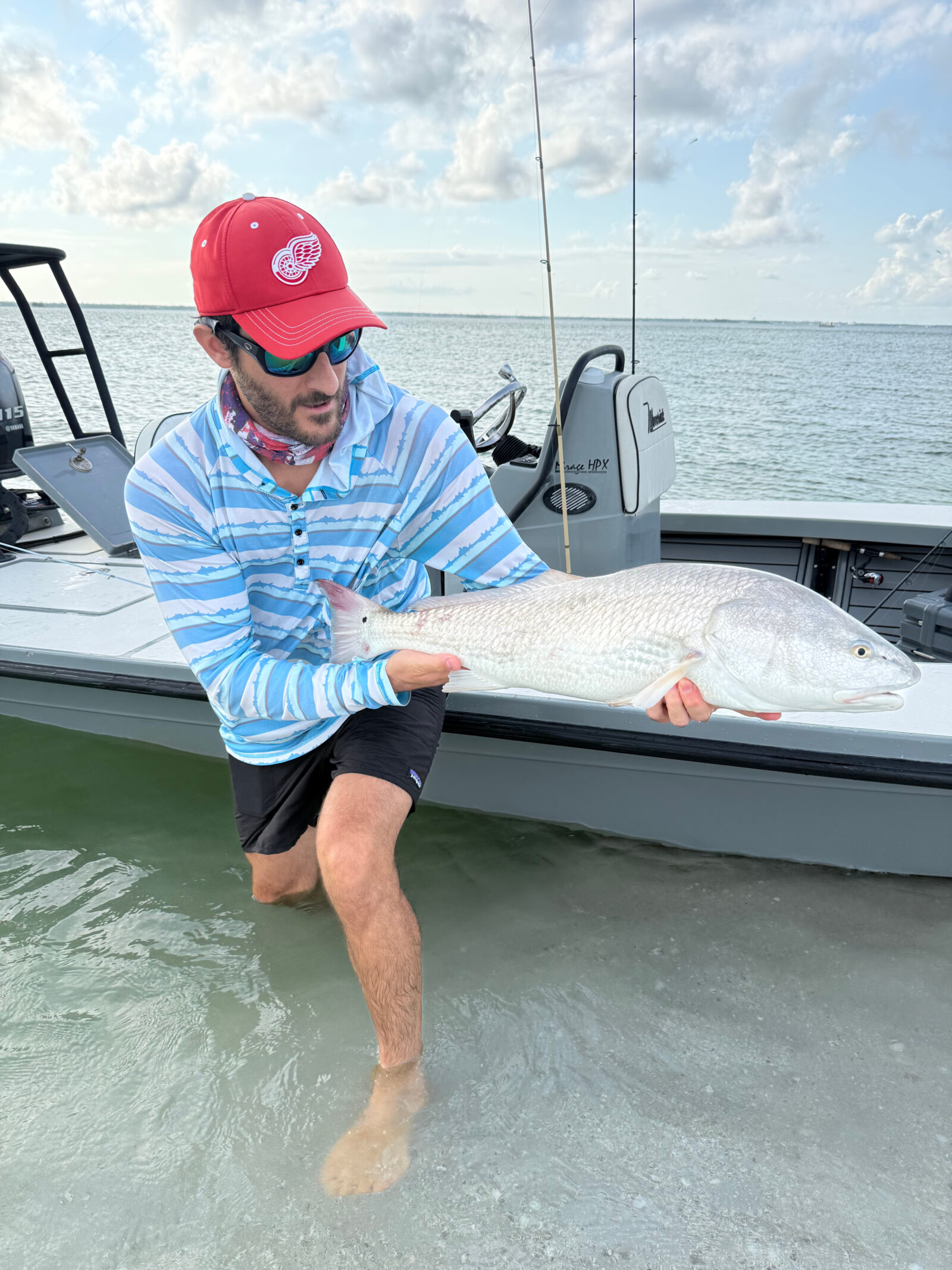 Redfish caught beach fishing