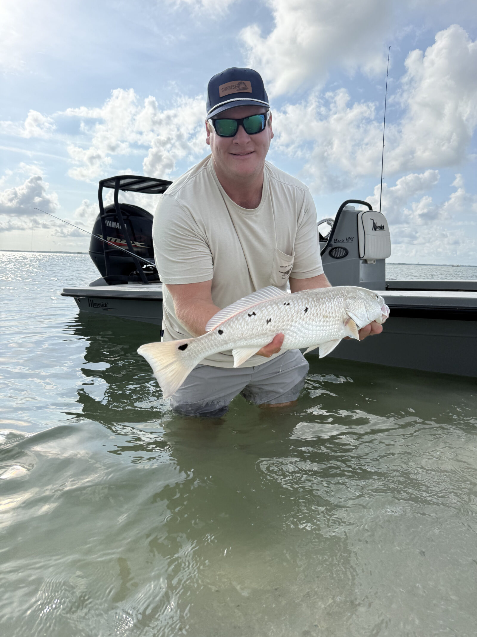 Redfish caught beach fishing