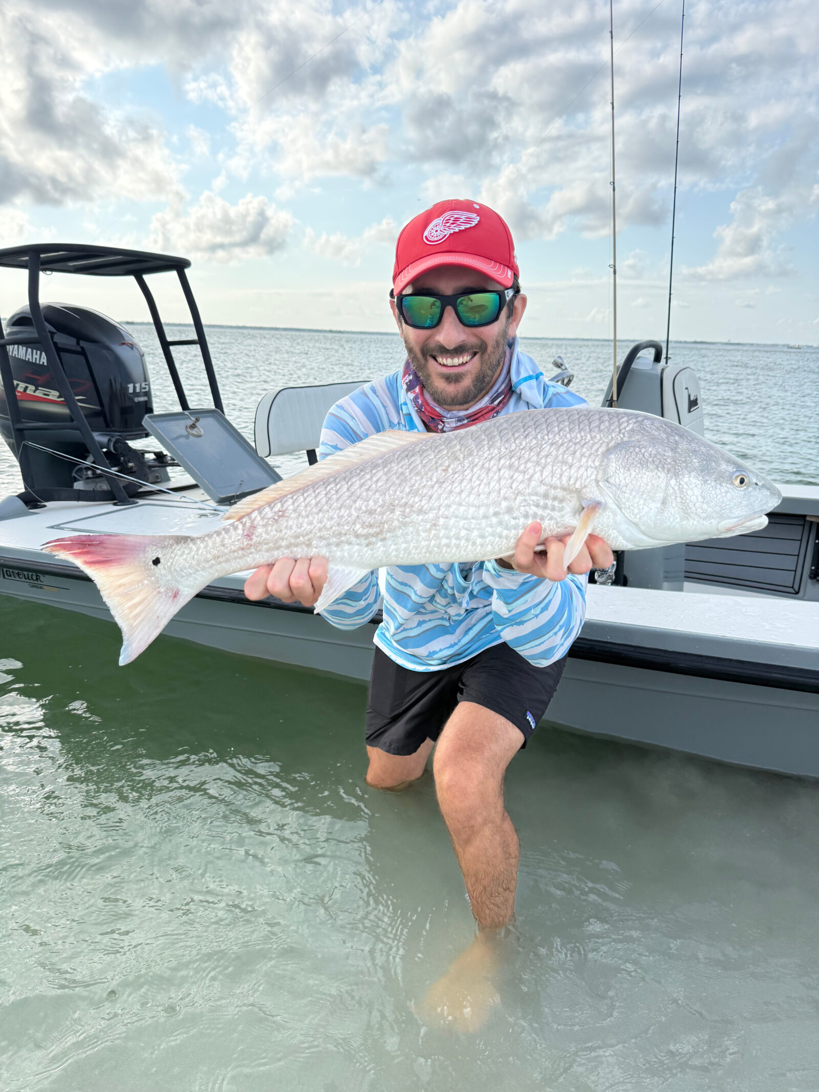 Redfish caught beach fishing